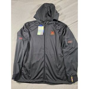 NWT Maryland Terrapins Under Armour Athlete Recovery Hooded‎ Jacket 2XL Womens